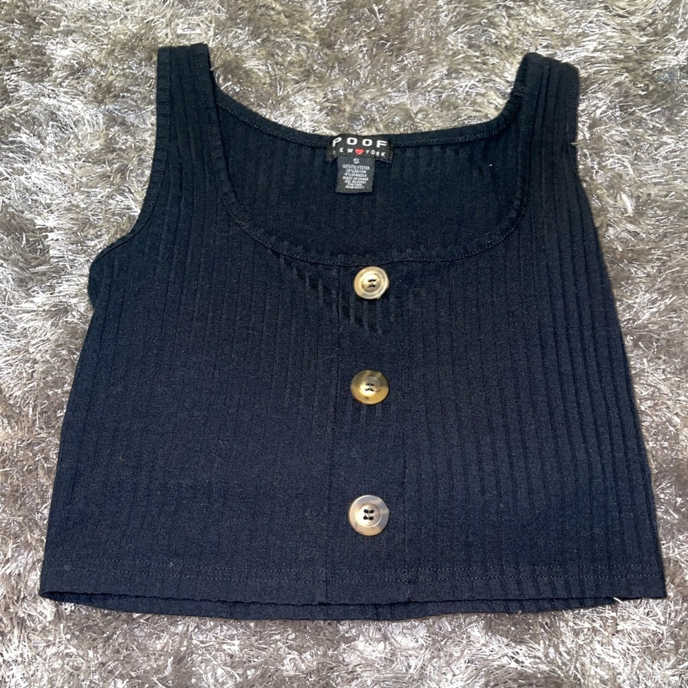 Black crop top